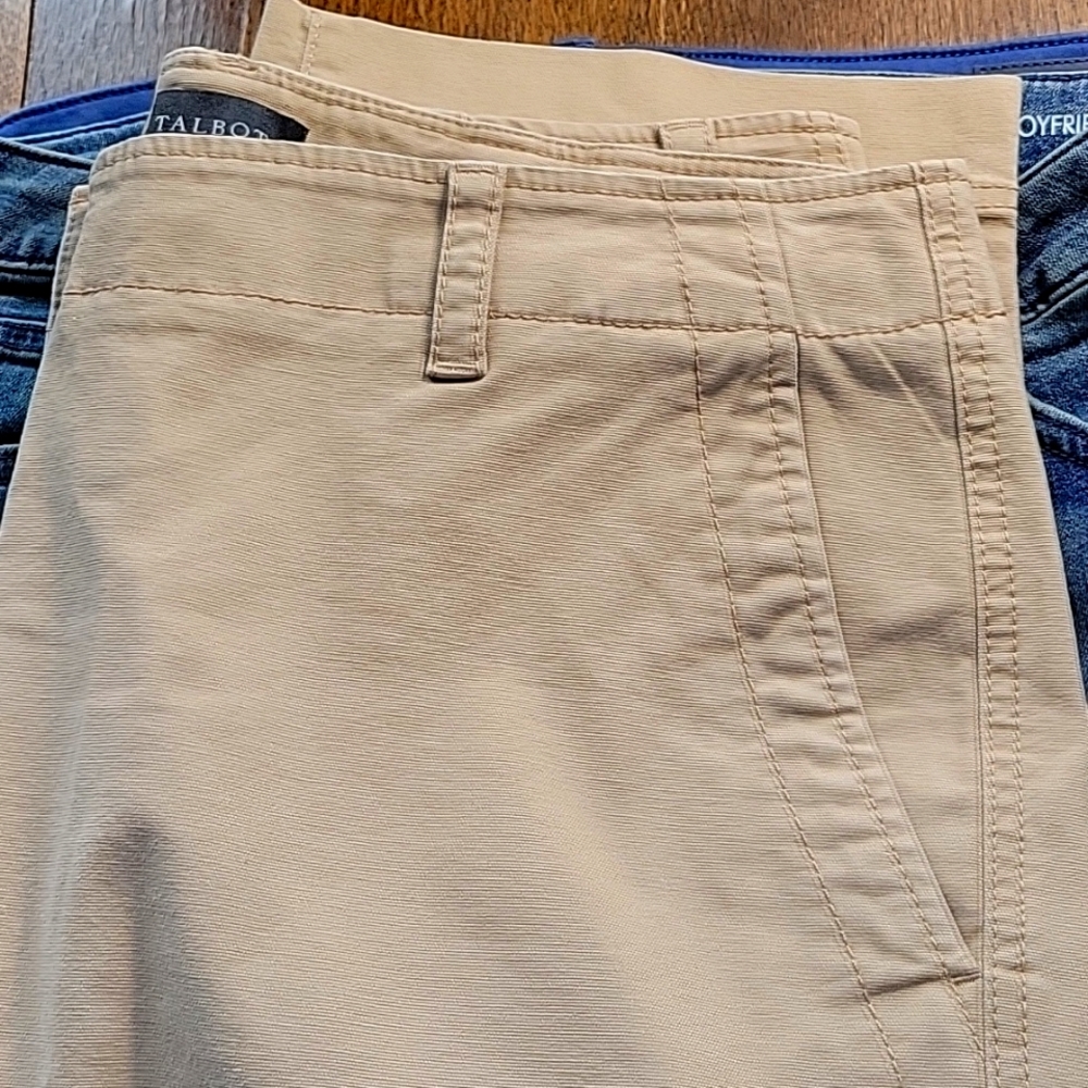 Ankle crop khaki